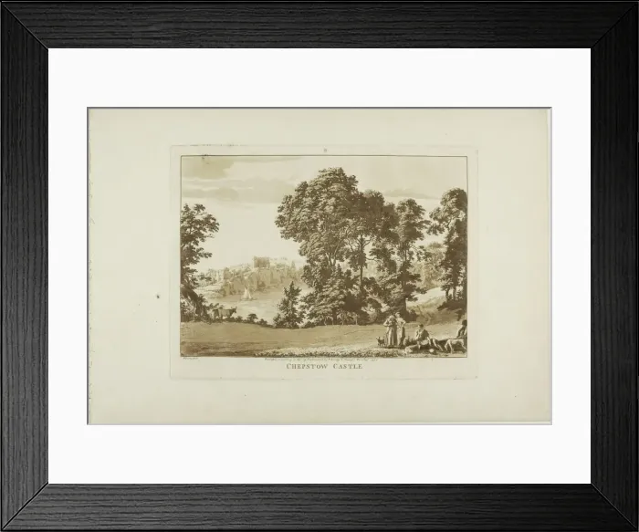 Framed Print : Chepstow Castle, 1776. Creator: Paul Sandby Framed Print : Chepstow Castle, 1776. Creator: Paul Sandby