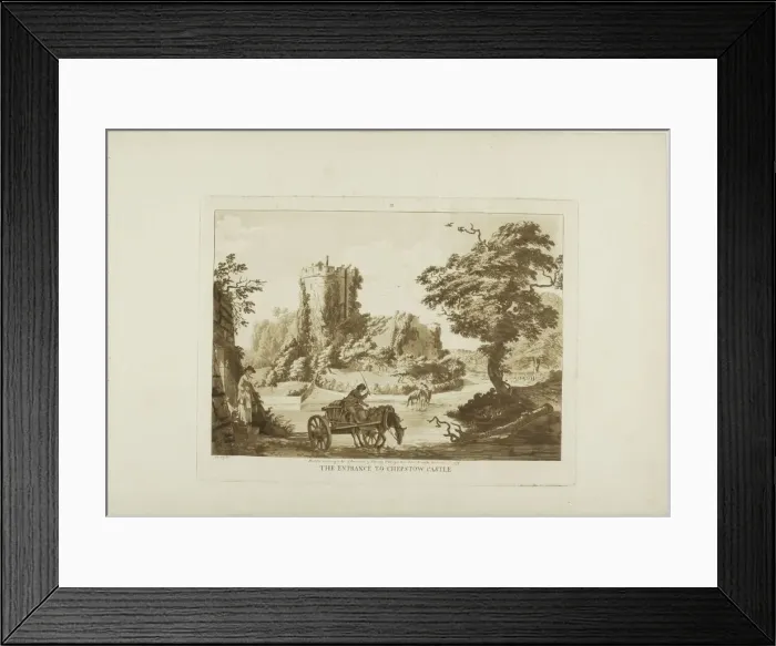 Framed Print : The Entrance to Chepstow Castle, 1776. Creator: Paul Sandby Framed Print : The Entrance to Chepstow Castle, 1776. Creator: Paul Sandby