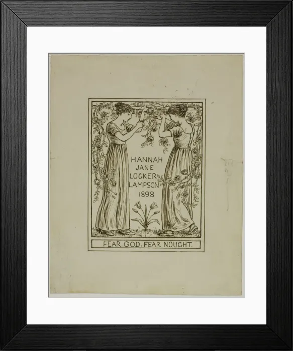 Framed Print : Hannah Jane Locker Lampson, 1898. Creator: Catherine Greenaway Framed Print : Hannah Jane Locker Lampson, 1898. Creator: Catherine Greenaway