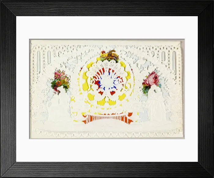 Framed Print : All for Thee (valentine), 1850 / 59. Creator: John Windsor Framed Print : All for Thee (valentine), 1850 / 59. Creator: John Windsor