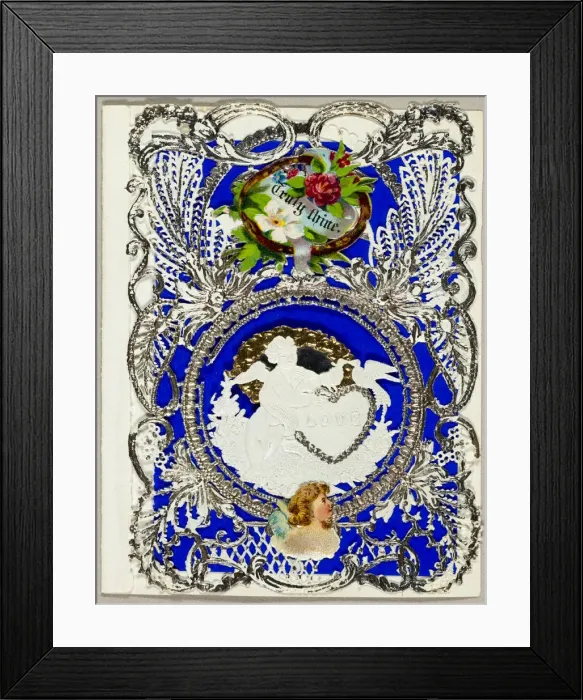 Framed Print : Truly Thine (valentine), c. 1860. Creator: John Windsor Framed Print : Truly Thine (valentine), c. 1860. Creator: John Windsor
