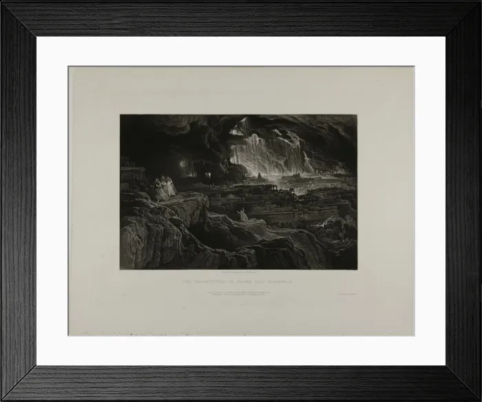 Framed Print : The Destruction of Sodom and Gomorrah, from Illustrations of the Bible, 1832 Framed Print : The Destruction of Sodom and Gomorrah, from Illustrations of the Bible, 1832