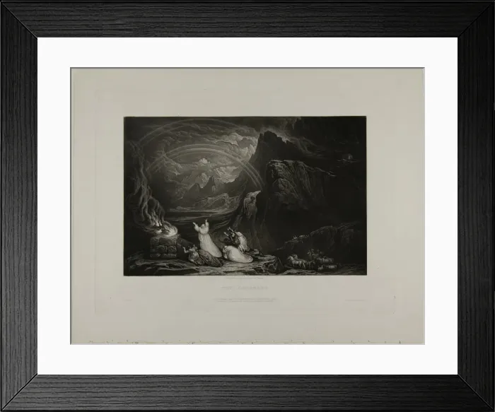 Framed Print : The Covenant, from Illustrations of the Bible, 1832. Creator: John Martin Framed Print : The Covenant, from Illustrations of the Bible, 1832. Creator: John Martin