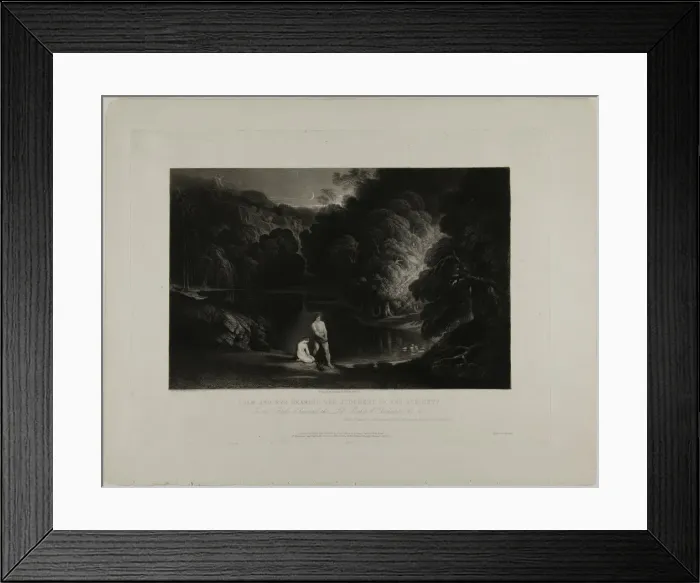 Framed Print : Adam and Eve Hearing the Judgement of the Almighty, from Illustrations of the Bible, 1831 Framed Print : Adam and Eve Hearing the Judgement of the Almighty, from Illustrations of the Bible, 1831