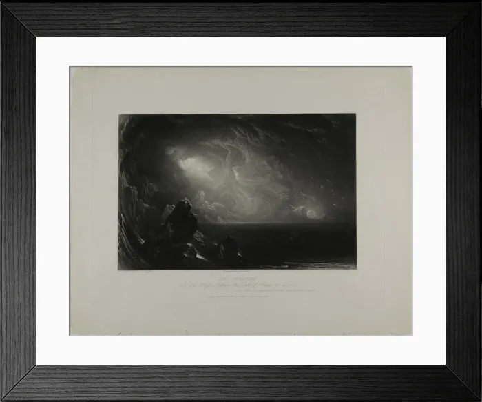 Framed Print : The Creation, from Illustrations of the Bible, 1831. Creator: John Martin