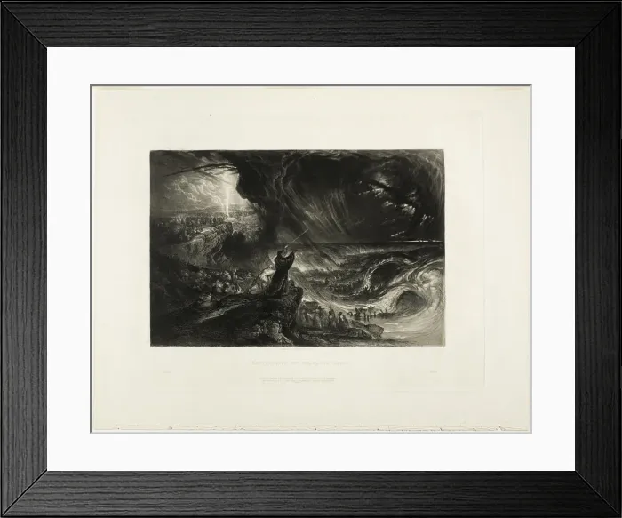 Framed Print : Destruction of the Pharoahs Host, from Illustrations of the Bible, 1833 Framed Print : Destruction of the Pharoahs Host, from Illustrations of the Bible, 1833