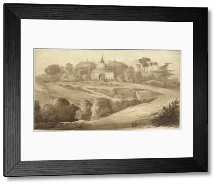 Framed Print : Fantastic Oriental Landscape, n. d. Creator: John Martin Framed Print : Fantastic Oriental Landscape, n. d. Creator: John Martin