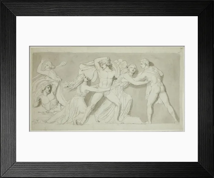 Framed Print : Amphion and Zethus Delivering their Mother Antiope from the Fury of Dirce and Lycus, 1789 Framed Print : Amphion and Zethus Delivering their Mother Antiope from the Fury of Dirce and Lycus, 1789