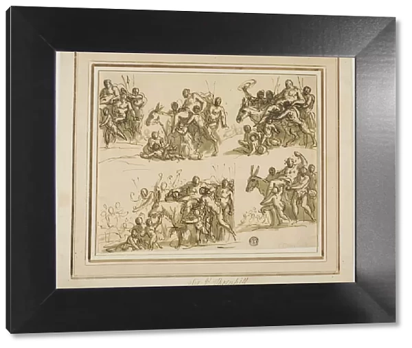 Five Sketches for the Triumph of Silenus, n. d. Creator: Sir James Thornhill