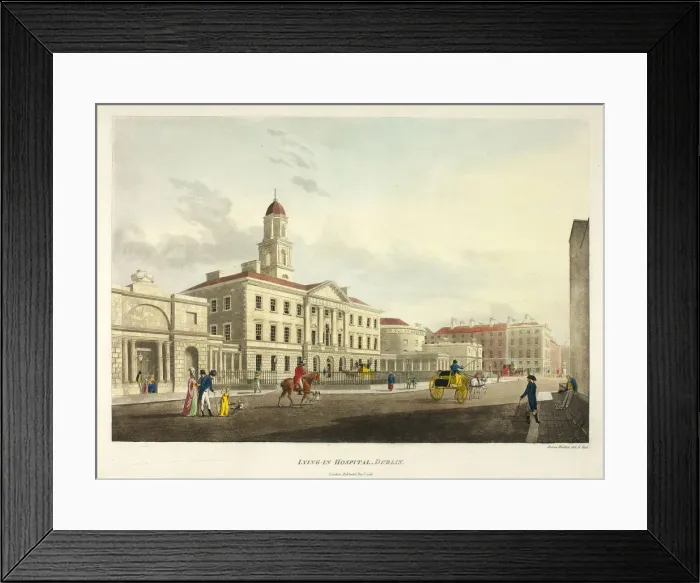 Framed Print : Lying-In Hospital - Dublin, published December 1795. Creator: James Malton Framed Print : Lying-In Hospital - Dublin, published December 1795. Creator: James Malton