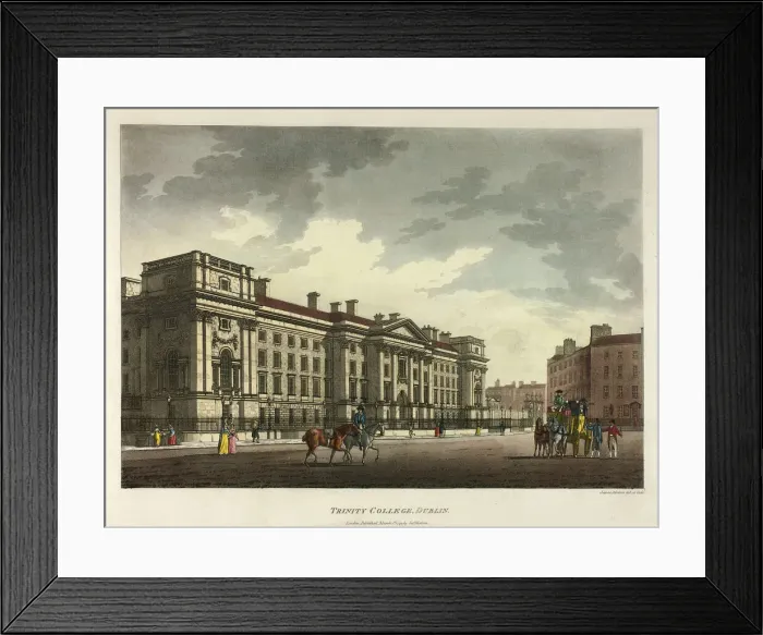 Framed Print : Trinity College, Dublin, published March 1793. Creator: James Malton