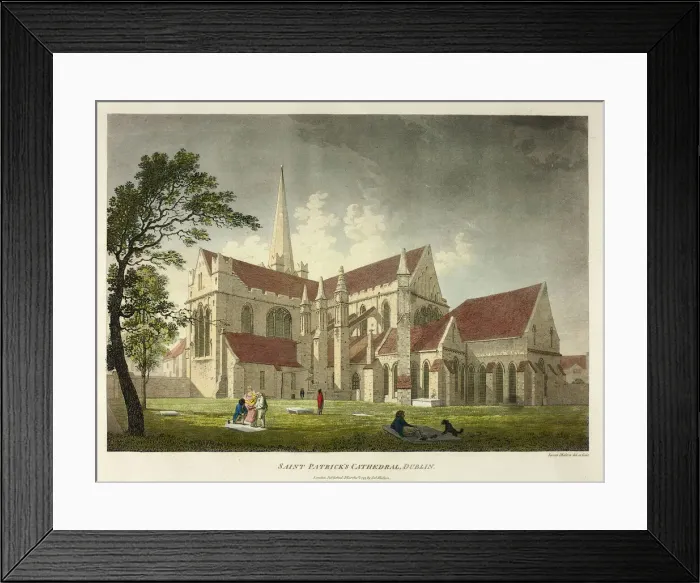 Framed Print : Saint Patricks Cathedral, Dublin, published March 1793. Creator: James Malton Framed Print : Saint Patricks Cathedral, Dublin, published March 1793. Creator: James Malton