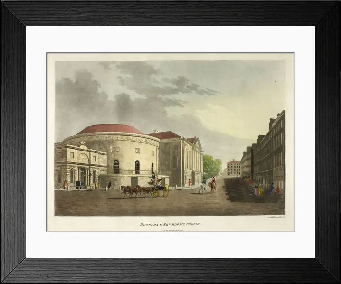 Framed Print : Rotunda and New Rooms - Dublin, published December 1975. Creator: James Malton