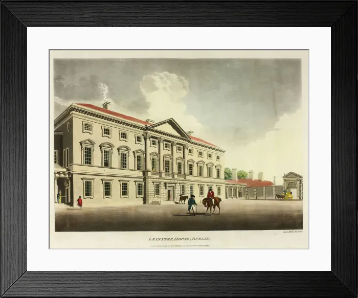 Framed Print : Leinster House, Dublin, published July 1792. Creator: James Malton Framed Print : Leinster House, Dublin, published July 1792. Creator: James Malton