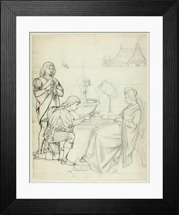 Framed Print : Young Man Bringing a Message to the Queen, n. d. Creator: Henry Stacy Marks Framed Print : Young Man Bringing a Message to the Queen, n. d. Creator: Henry Stacy Marks