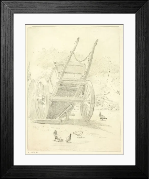 Framed Print : Wagon and Poultry, n. d. Creator: Henry Stacy Marks Framed Print : Wagon and Poultry, n. d. Creator: Henry Stacy Marks