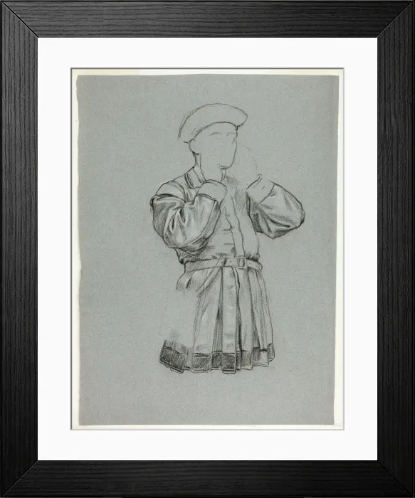 Framed Print : Unfinished Sketch of Man in Tunic, n. d. Creator: Henry Stacy Marks Framed Print : Unfinished Sketch of Man in Tunic, n. d. Creator: Henry Stacy Marks
