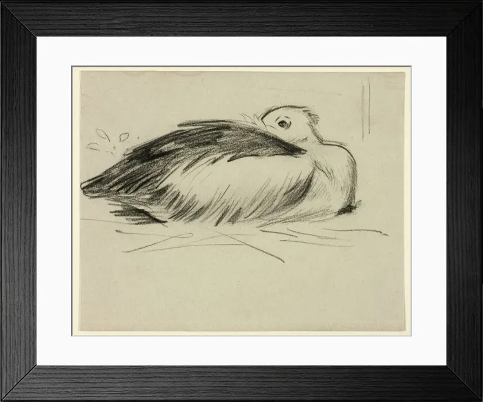 Framed Print : Sketch of Nesting Stork, n. d. Creator: Henry Stacy Marks Framed Print : Sketch of Nesting Stork, n. d. Creator: Henry Stacy Marks