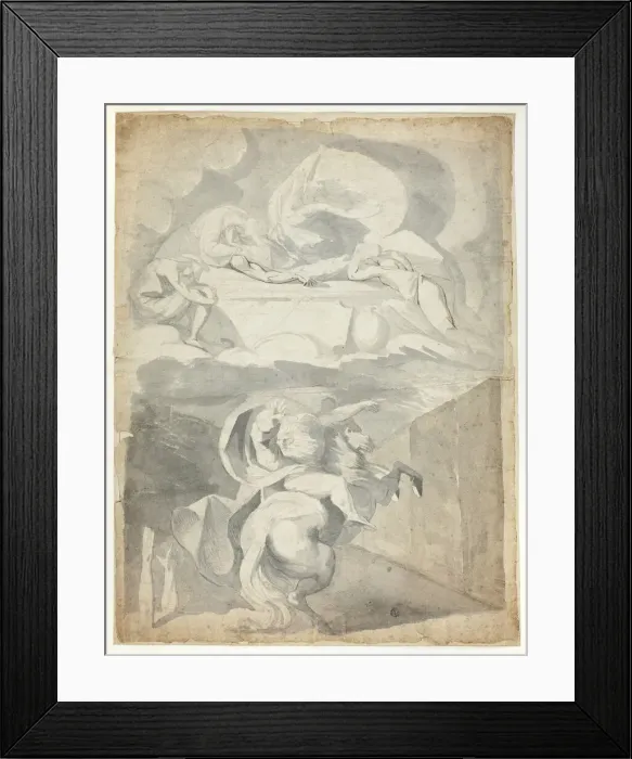 Framed Print : Odin in the Underworld, 1770 / 72. Creator: Henry Fuseli Framed Print : Odin in the Underworld, 1770 / 72. Creator: Henry Fuseli