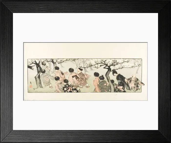 Framed Print : The Chase, 1903. Creator: Helen Hyde Framed Print : The Chase, 1903. Creator: Helen Hyde