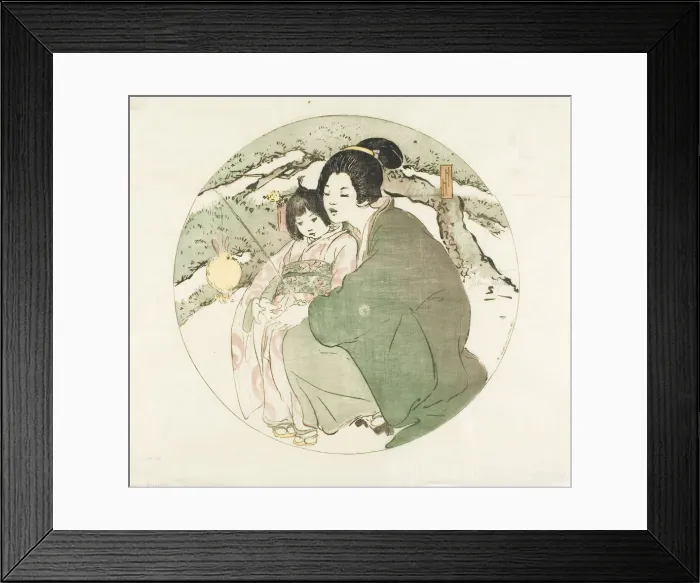 Framed Print : Day Dreams, 1901. Creator: Helen Hyde Framed Print : Day Dreams, 1901. Creator: Helen Hyde