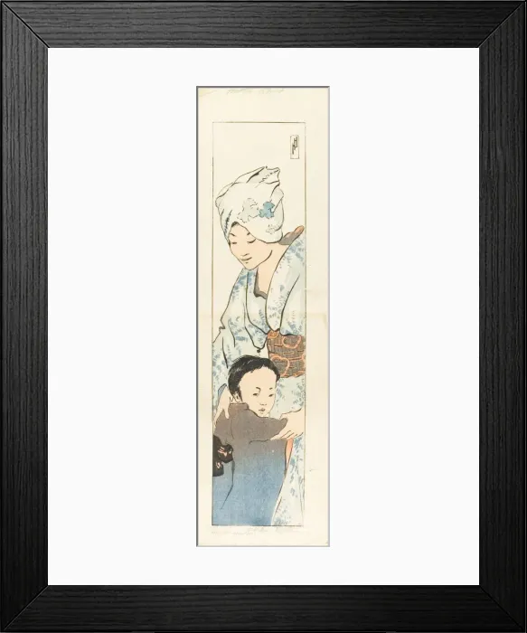 Framed Print : Mother and Child, 1901. Creator: Helen Hyde Framed Print : Mother and Child, 1901. Creator: Helen Hyde