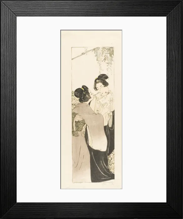 Framed Print : A Monarch of Japan, 1901. Creator: Helen Hyde Framed Print : A Monarch of Japan, 1901. Creator: Helen Hyde