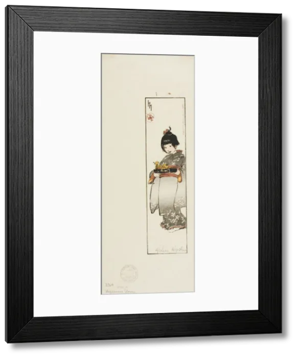 Framed Print : Happiness Flower, 1907. Creator: Helen Hyde Framed Print : Happiness Flower, 1907. Creator: Helen Hyde