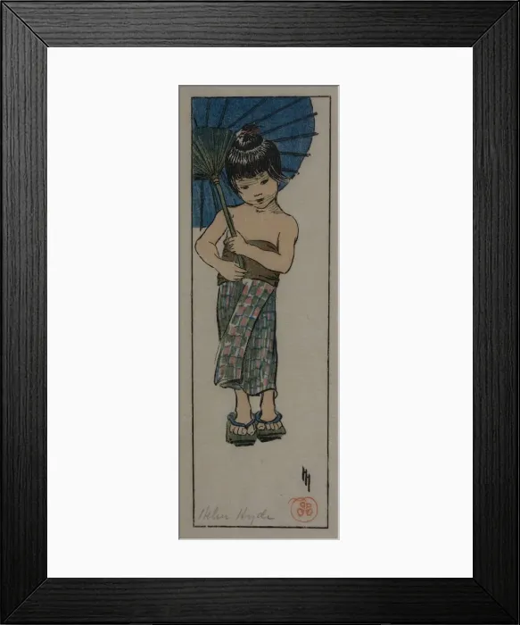 Framed Print : A Summer Girl, 1905. Creator: Helen Hyde Framed Print : A Summer Girl, 1905. Creator: Helen Hyde