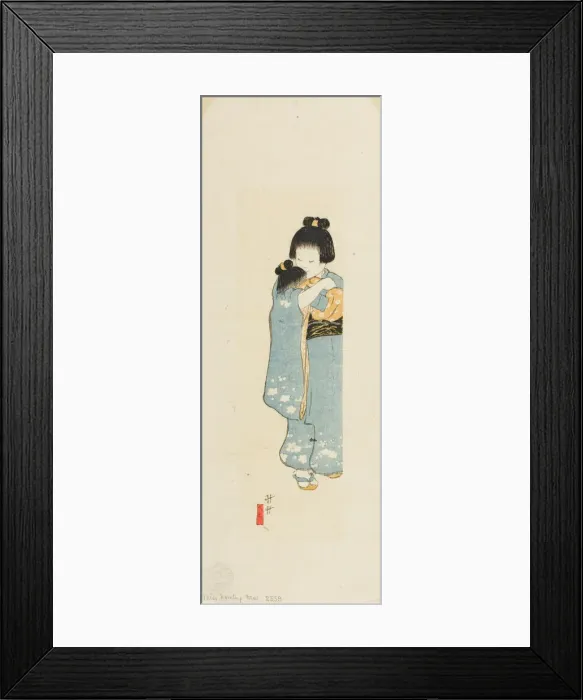 Framed Print : O Tsuyu San, 1900. Creator: Helen Hyde Framed Print : O Tsuyu San, 1900. Creator: Helen Hyde