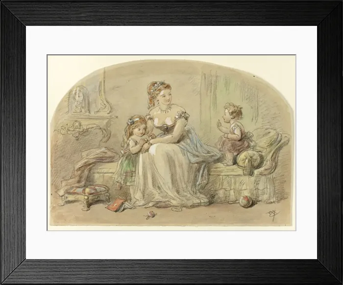Framed Print : The Little Lecturer, n. d. Creator: Hablot Knight Browne Framed Print : The Little Lecturer, n. d. Creator: Hablot Knight Browne
