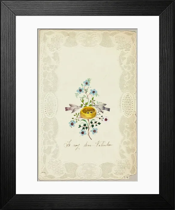 Framed Print : To My Dear Valentine (valentine), c. 1840. Creator: George Kershaw Framed Print : To My Dear Valentine (valentine), c. 1840. Creator: George Kershaw