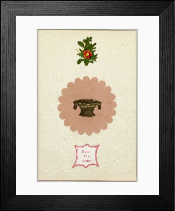 Framed Print : Ever the Same (valentine), c. 1840. Creator: George Kershaw Framed Print : Ever the Same (valentine), c. 1840. Creator: George Kershaw