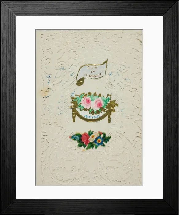 Framed Print : Gift of Friendship (valentine), n. d. Creator: George Kershaw Framed Print : Gift of Friendship (valentine), n. d. Creator: George Kershaw