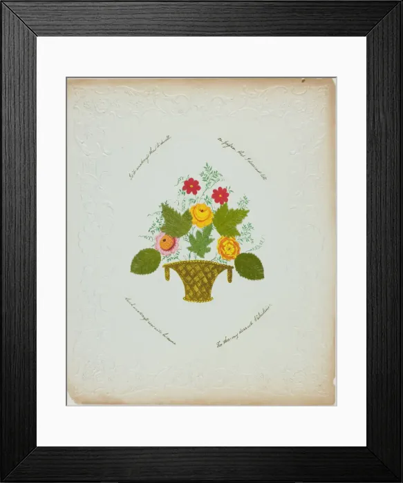 Framed Print : Is it Weakness thus to Dwell (valentine), n. d. Creator: George Kershaw Framed Print : Is it Weakness thus to Dwell (valentine), n. d. Creator: George Kershaw
