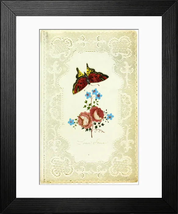 Framed Print : Love True (Valentine), c. 1850. Creator: George Kershaw Framed Print : Love True (Valentine), c. 1850. Creator: George Kershaw