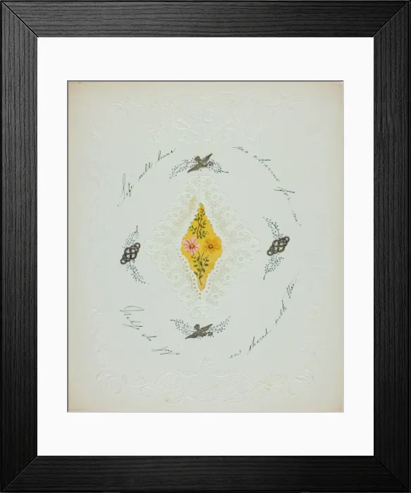 Framed Print : Life Will Have No Charms for Me (valentine), c. 1850. Creator: George Kershaw Framed Print : Life Will Have No Charms for Me (valentine), c. 1850. Creator: George Kershaw