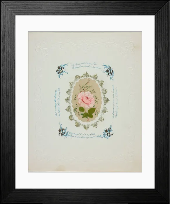 Framed Print : Why Should I Blush (valentine), c. 1850. Creator: George Kershaw Framed Print : Why Should I Blush (valentine), c. 1850. Creator: George Kershaw