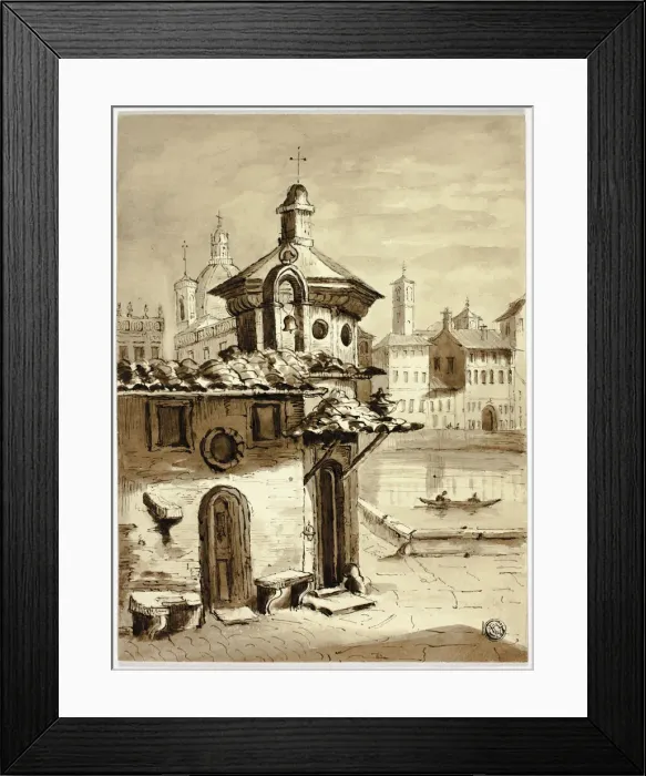 Framed Print : Venetian View, n. d. Creator: Elizabeth Murray Framed Print : Venetian View, n. d. Creator: Elizabeth Murray