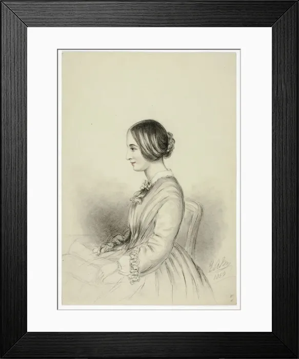 Framed Print : Portrait of Selina (Quin) Markham, 1850. Creator: Elizabeth Murray Framed Print : Portrait of Selina (Quin) Markham, 1850. Creator: Elizabeth Murray