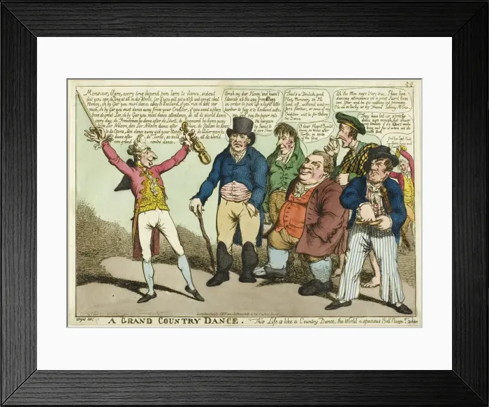 Framed Print : A Grand Country Dance, 1805. Creator: Charles Williams Framed Print : A Grand Country Dance, 1805. Creator: Charles Williams