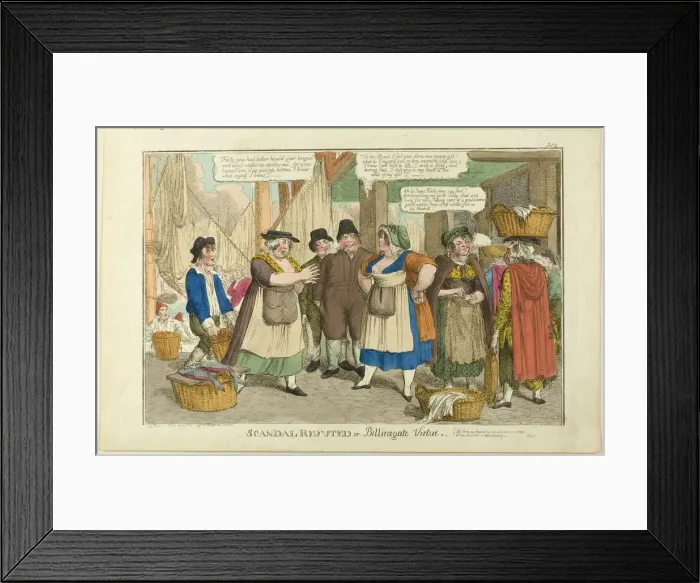 Framed Print : Scandal Refuted or Billingsgate Virtue, 1818. Creator: Charles Williams Framed Print : Scandal Refuted or Billingsgate Virtue, 1818. Creator: Charles Williams