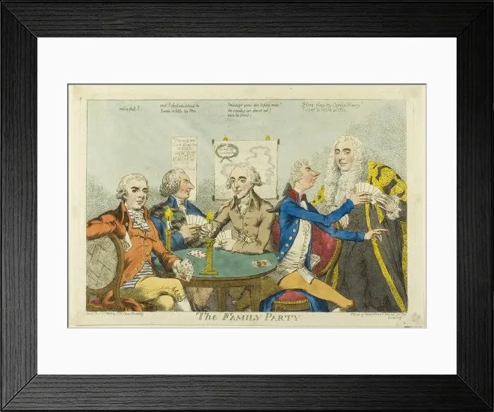Framed Print : The Family Party, published February 20, 1801. Creator: Charles Williams Framed Print : The Family Party, published February 20, 1801. Creator: Charles Williams