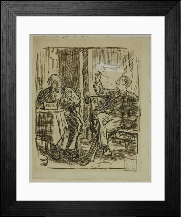 Framed Print : A Kind Son, 1870 / 91. Creator: Charles Samuel Keene Framed Print : A Kind Son, 1870 / 91. Creator: Charles Samuel Keene