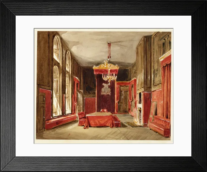 Framed Print : Study for Drawing Room, St. James, from Microcosm of London, c. 1809 Framed Print : Study for Drawing Room, St. James, from Microcosm of London, c. 1809