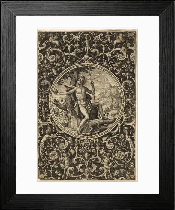 Framed Print : Judgment of Paris, n. d. Creator: Adriaen Collaert Framed Print : Judgment of Paris, n. d. Creator: Adriaen Collaert