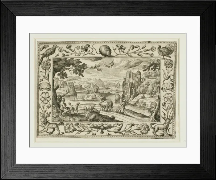 Framed Print : The Fall of Icarus, from Landscapes with Old and New Testament Scenes and Hunting Scenes Framed Print : The Fall of Icarus, from Landscapes with Old and New Testament Scenes and Hunting Scenes