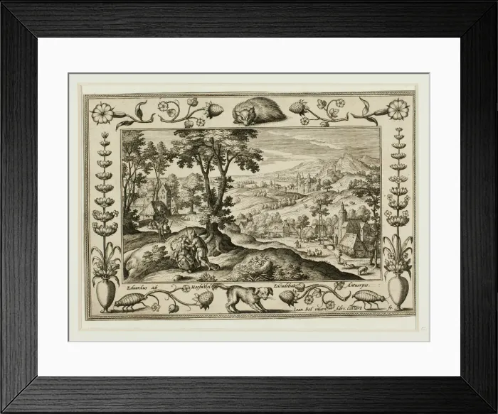 Framed Print : Judah and Tamar, from Landscapes with Old and New Testament Scenes and Hunting Scenes Framed Print : Judah and Tamar, from Landscapes with Old and New Testament Scenes and Hunting Scenes
