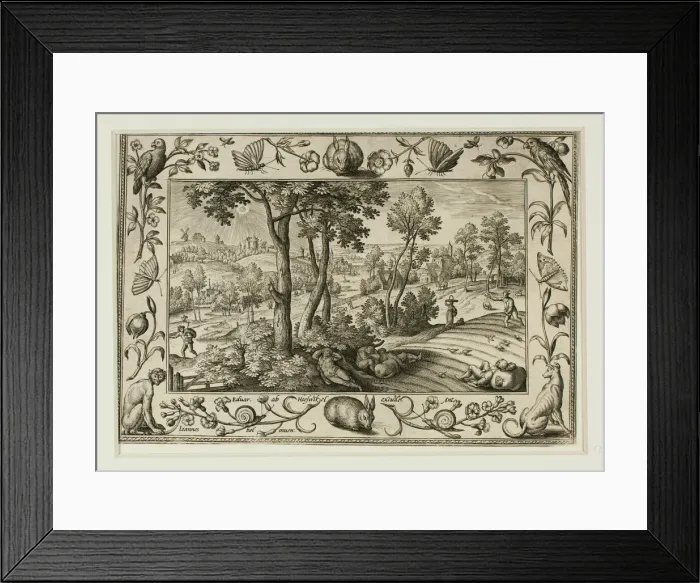 Framed Print : The Enemy Sowing Tares Among the Wheat, from Landscapes with Old Framed Print : The Enemy Sowing Tares Among the Wheat, from Landscapes with Old
