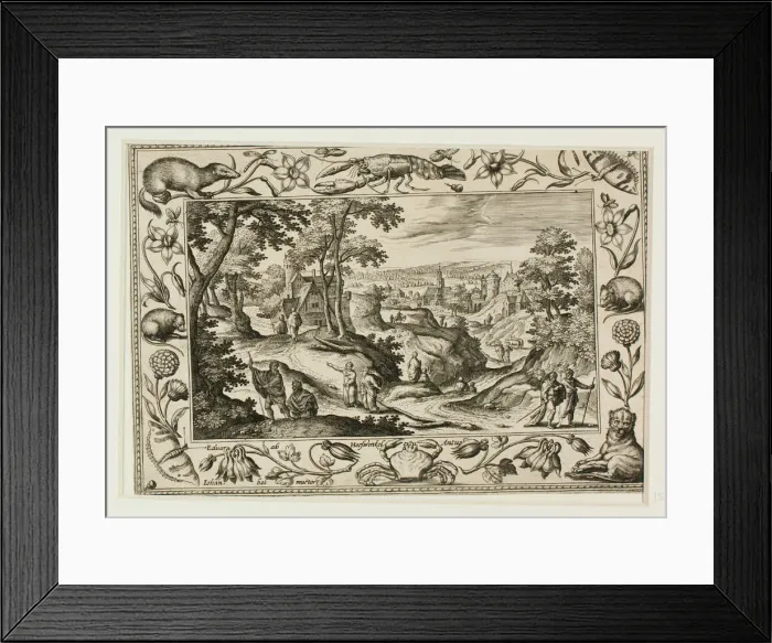 Framed Print : The Sending Out of the Apostles, from Landscapes with Old and New Testament Scenes Framed Print : The Sending Out of the Apostles, from Landscapes with Old and New Testament Scenes